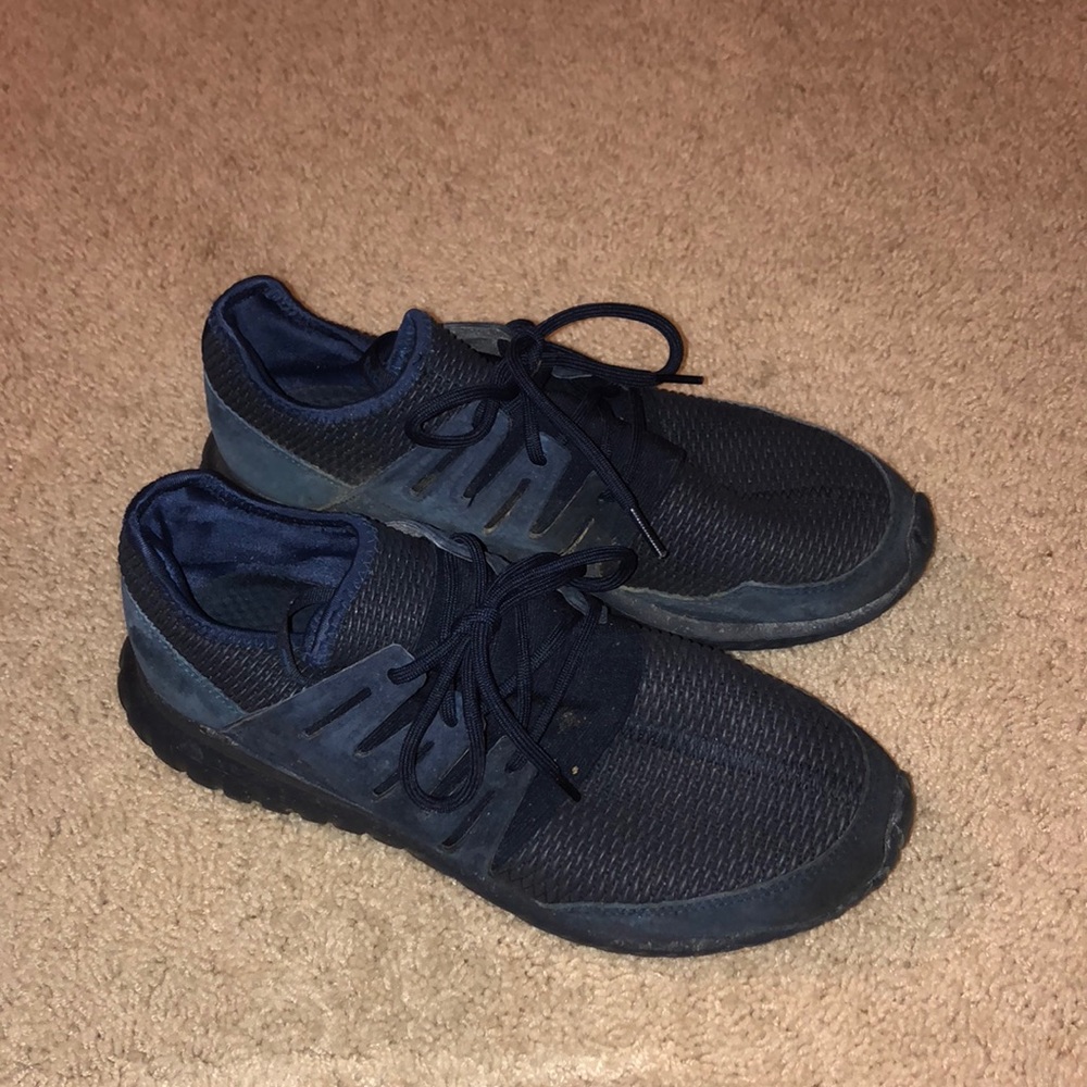 Adidas navy tubulars (Size 9)